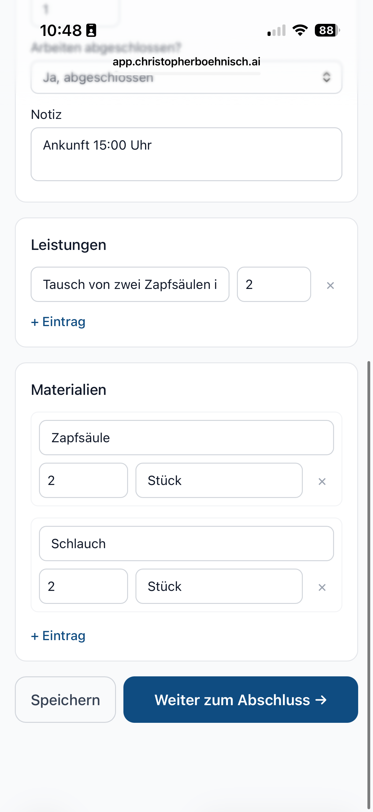 Alles im Blick — vor dem Abschluss prüfen und anpassen.